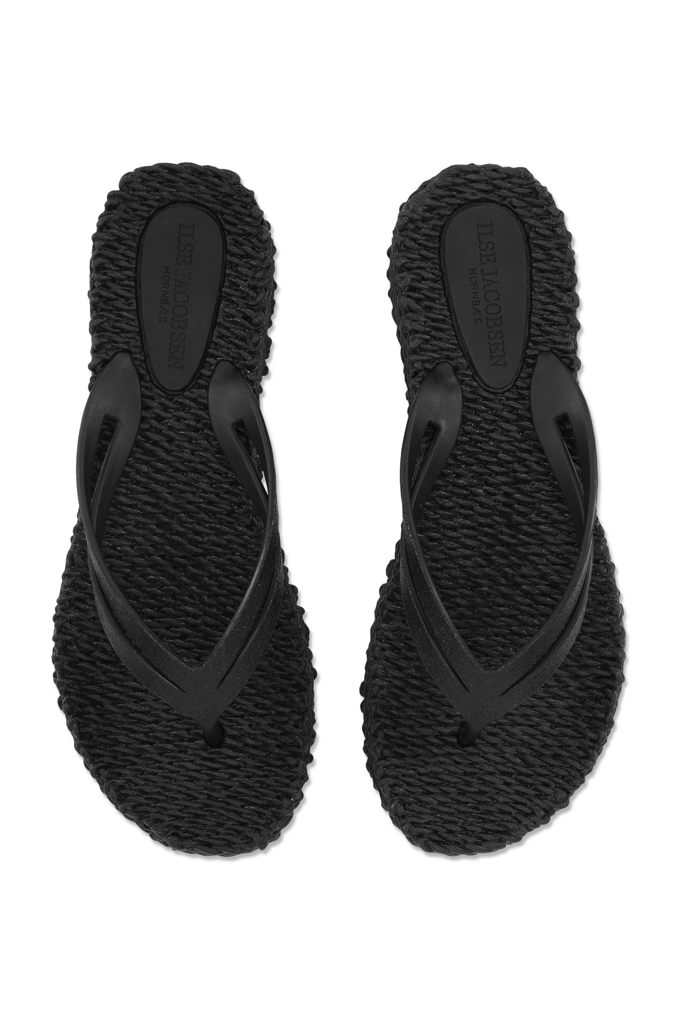 ILSE JACOBSEN CHEERFUL WEDGE FLIP FLOP | BLACK