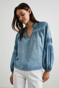 Load image into Gallery viewer, RAILS MARLI TOP | FADED BLUE
