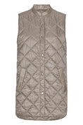 Load image into Gallery viewer, ILSE JACOBSEN PEARL SHORT QUILTED VEST | TAUPE
