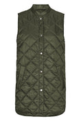 Load image into Gallery viewer, ILSE JACOBSEN PEARL SHORT QUILTED VEST | DEEP OLIVE