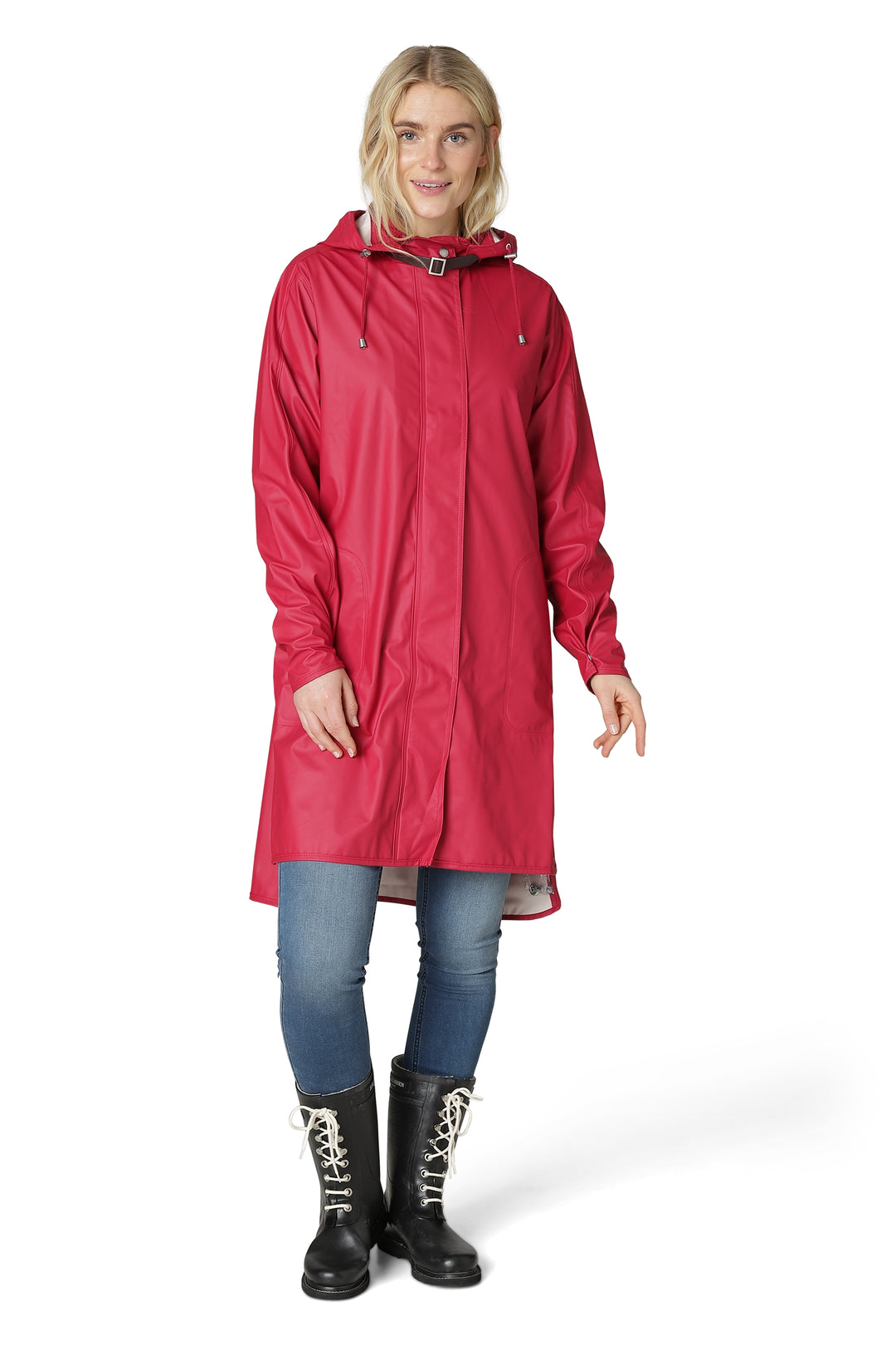 ILSE JACOBSEN RAINCOAT | DEEP RED