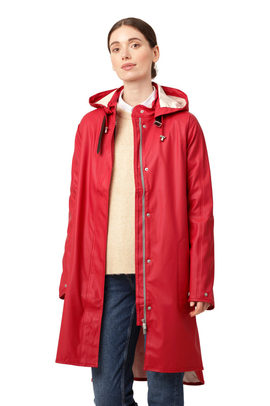ILSE JACOBSEN LIGHT RAINCOAT | DEEP RED