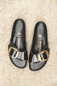 Load image into Gallery viewer, BIRKENSTOCK MADRID BIG BUCKLE HIGH SHINE LEATHER | BLACK