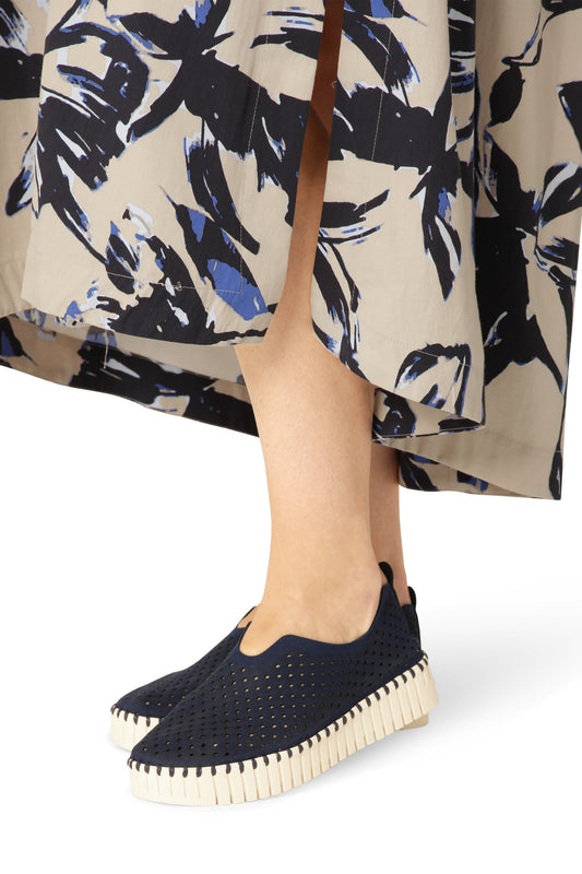 ILSE JACOBSEN PLATFORM TULIP SHOE | DARK INDIGO