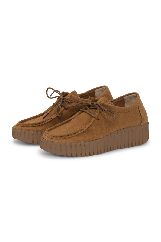 ILSE JACOBEN TULIP LACE UP SHOE | CASHEW