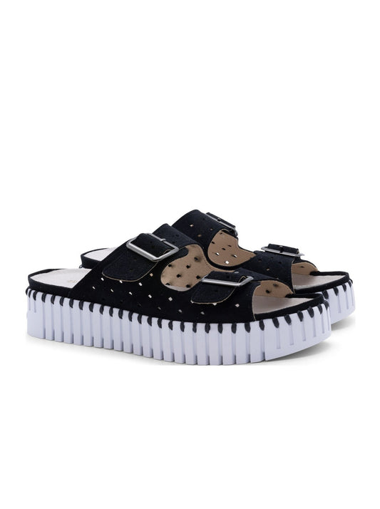 ILSE JACOBSEN TULIP PLATFORM SANDAL | BLACK