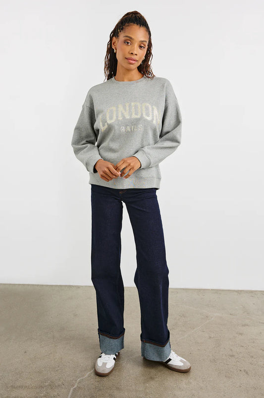 RAILS THE VARSITY SWEATSHIRT | LONDON GLITTER