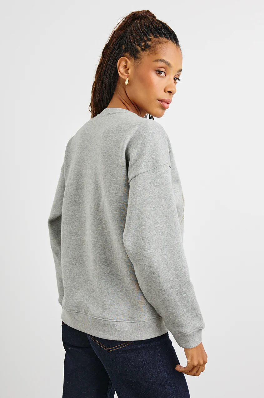 RAILS THE VARSITY SWEATSHIRT | LONDON GLITTER