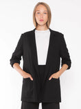 Load image into Gallery viewer, RIPLEY RADER PONTE KNIT OVERSIZED BLAZER | BLACK