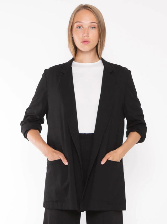 RIPLEY RADER PONTE KNIT OVERSIZED BLAZER | BLACK