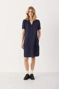 Load image into Gallery viewer, PART TWO AMINASE DRESS | DARK NAVY