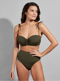 Load image into Gallery viewer, EMPREINTE KISS BANDEAU BIKINI | LICHEN