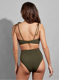 Load image into Gallery viewer, EMPREINTE KISS BANDEAU BIKINI | LICHEN