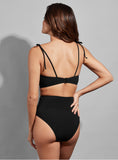 Load image into Gallery viewer, EMPREINTE KISS BANDEAU BIKINI | BLACK