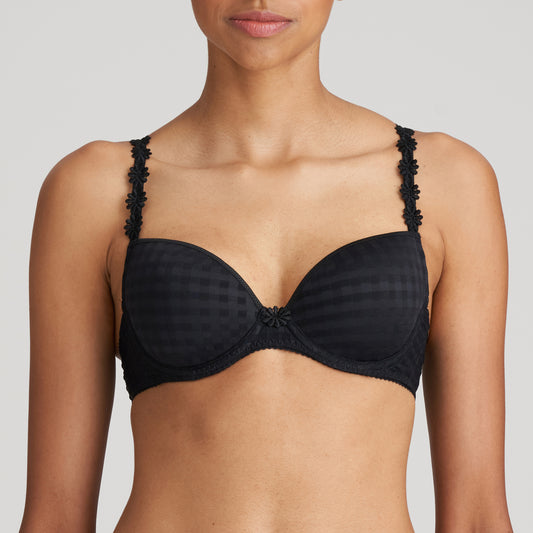 MARIE JO AVERO PADDED PLUNGE BRA | BLACK