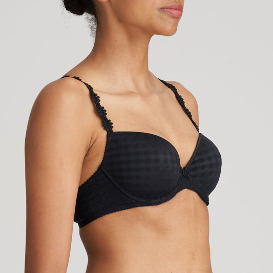 MARIE JO AVERO PADDED PLUNGE BRA | BLACK