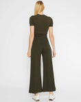 Load image into Gallery viewer, RIPLEY RADER PONTE KNIT CROPPED WIDE LEG PANT | OLIVE