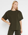 Load image into Gallery viewer, RIPLEY RADER PONTE KNIT BIG SHIRT | OLIVE