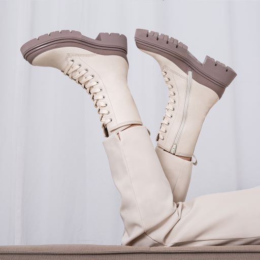 GABOR CHUKKA LACE-UP BOOT | WHITE