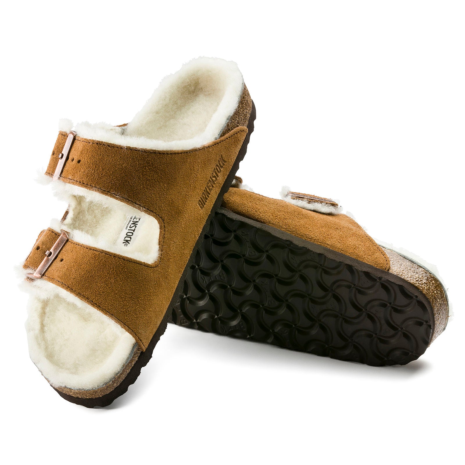BIRKENSTOCK ARIZONA SHEARLING SUEDE LEATHER | MINK