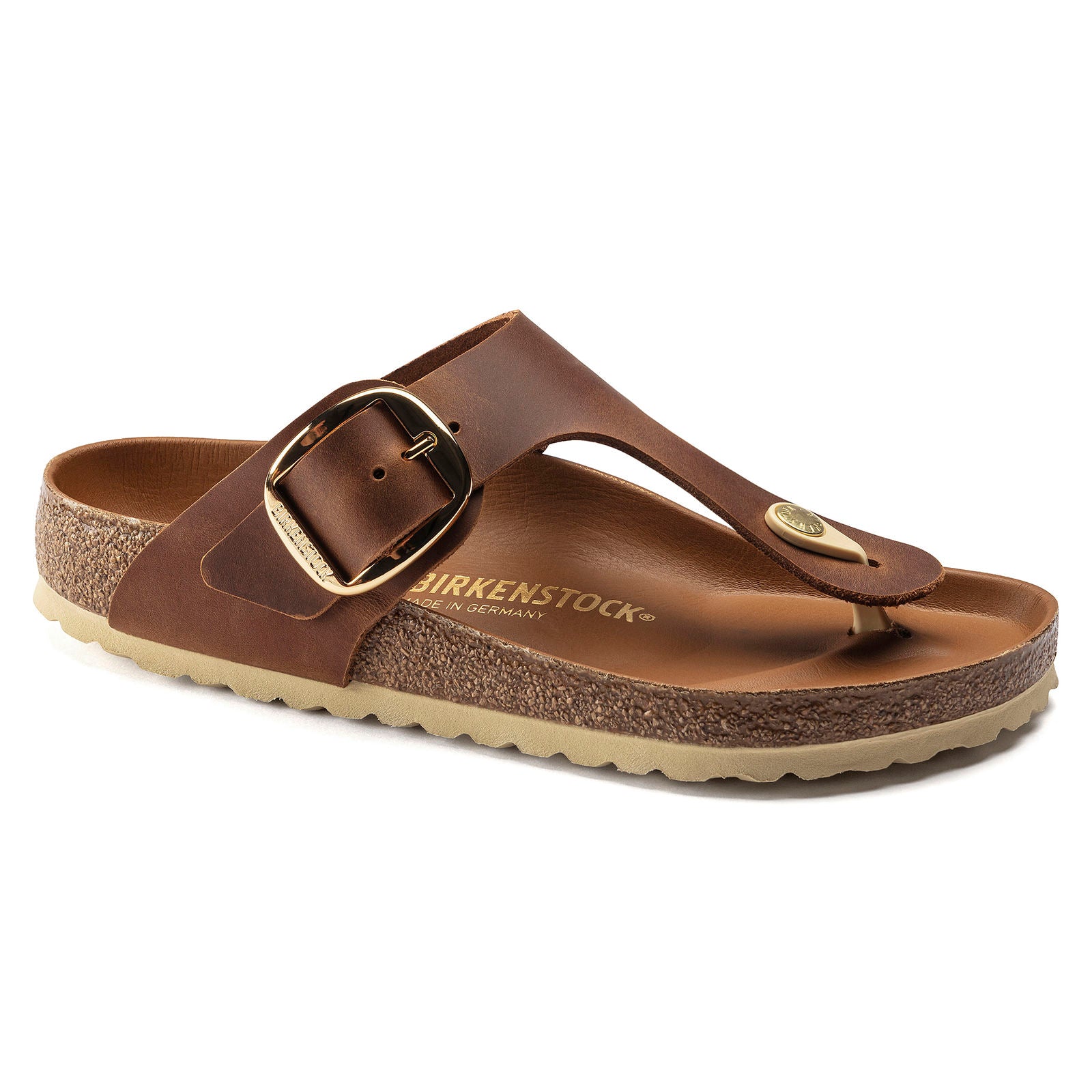 BIRKENSTOCK GIZEH BIG BUCKLE | COGNAC