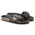 Load image into Gallery viewer, BIRKENSTOCK MADRID BIG BUCKLE HIGH SHINE LEATHER | BLACK
