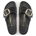 Load image into Gallery viewer, BIRKENSTOCK MADRID BIG BUCKLE HIGH SHINE LEATHER | BLACK