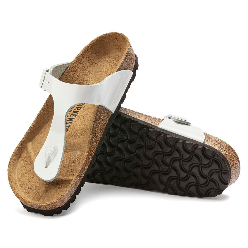 BIRKENSTOCK GIZEH PATENT LEATHER | WHITE