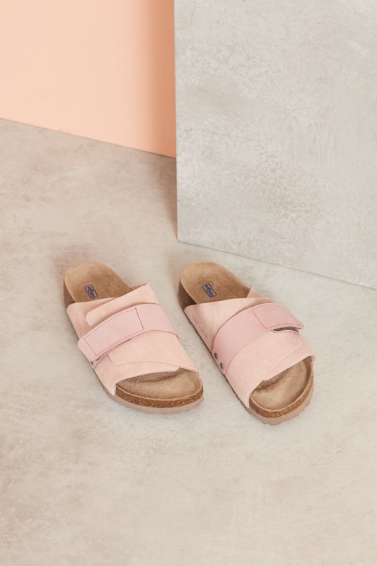 BIRKENSTOCK KYOTO SOFT FOOTBED SUEDE | SOFT PINK