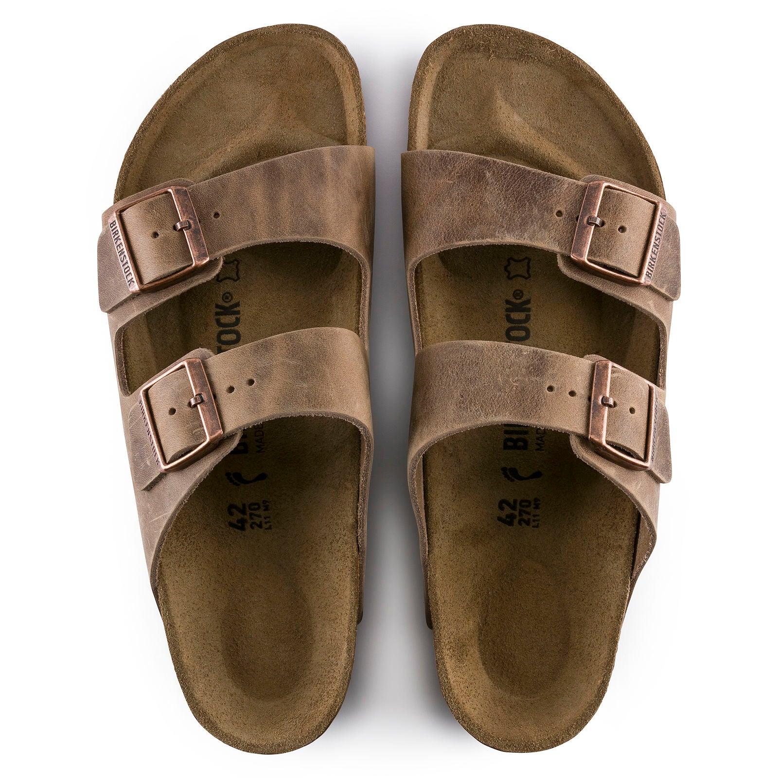 BIRKENSTOCK ARIZONA LEATHER NARROW | TOBACCO BROWN