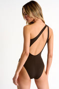 Load image into Gallery viewer, 42385-12-770 - Asymmetric One-Piece 04 / 770 Chocolate