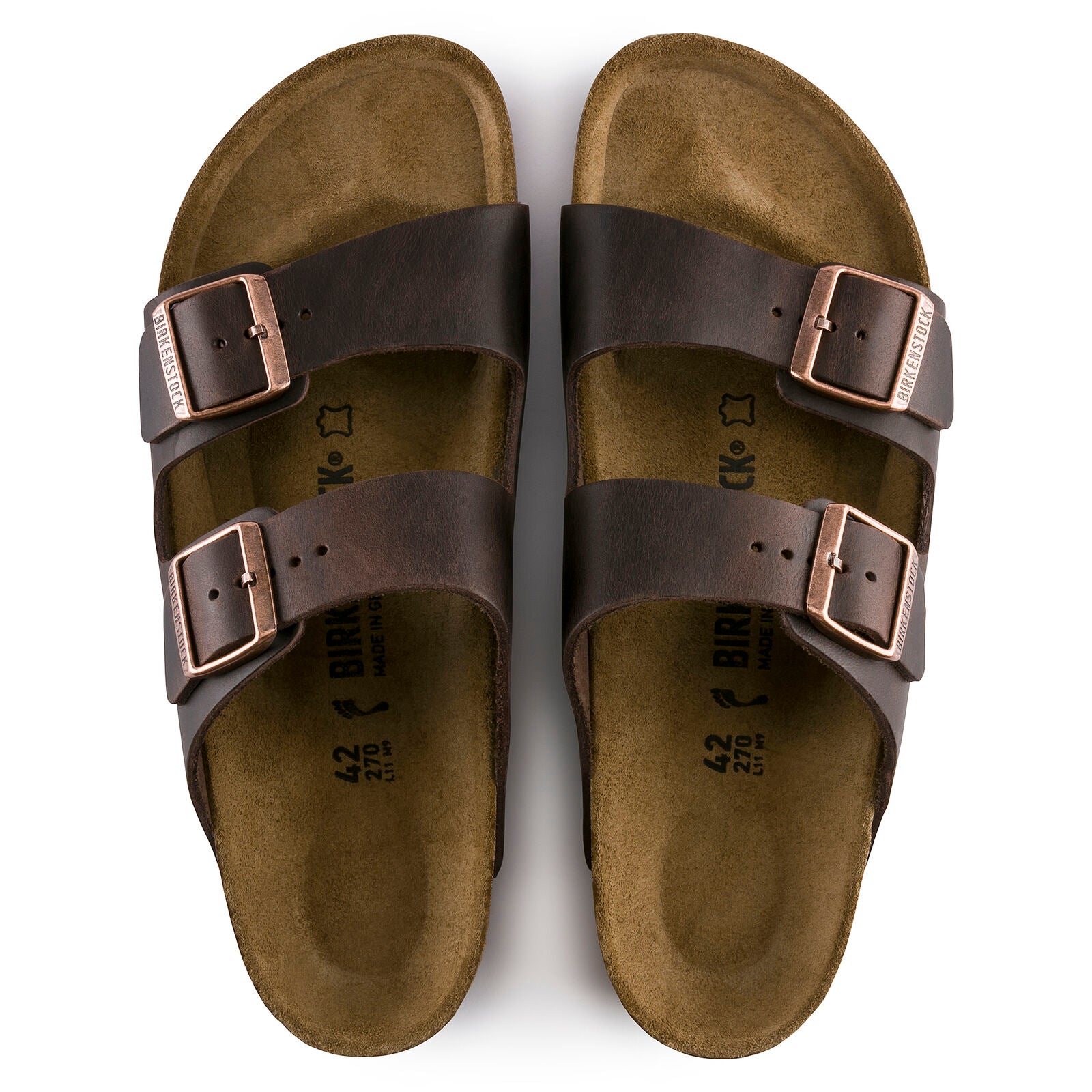 BIRKENSTOCK ARIZONA LEATHER NARROW | HABANA