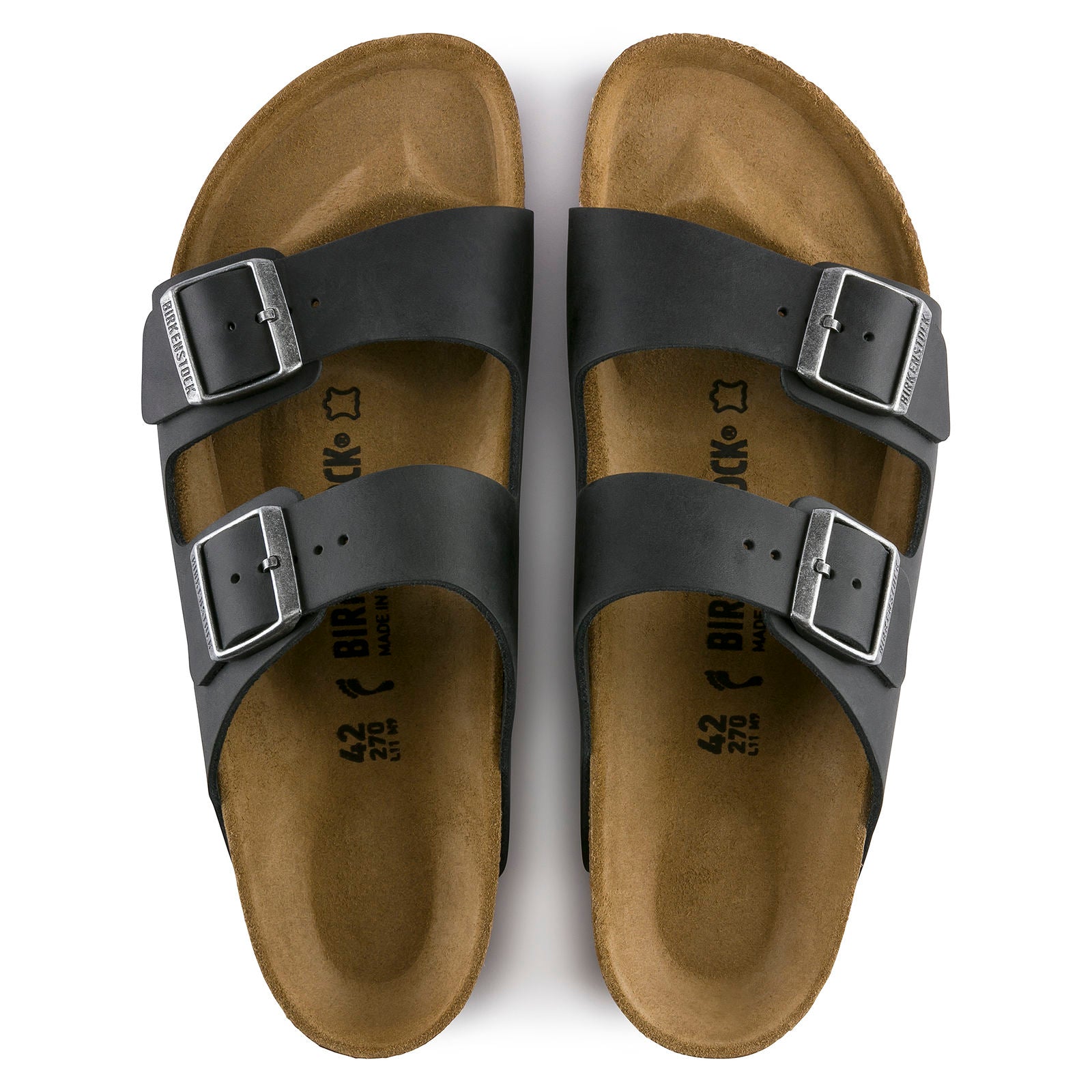 BIRKENSTOCK ARIZONA LEATHER | BLACK