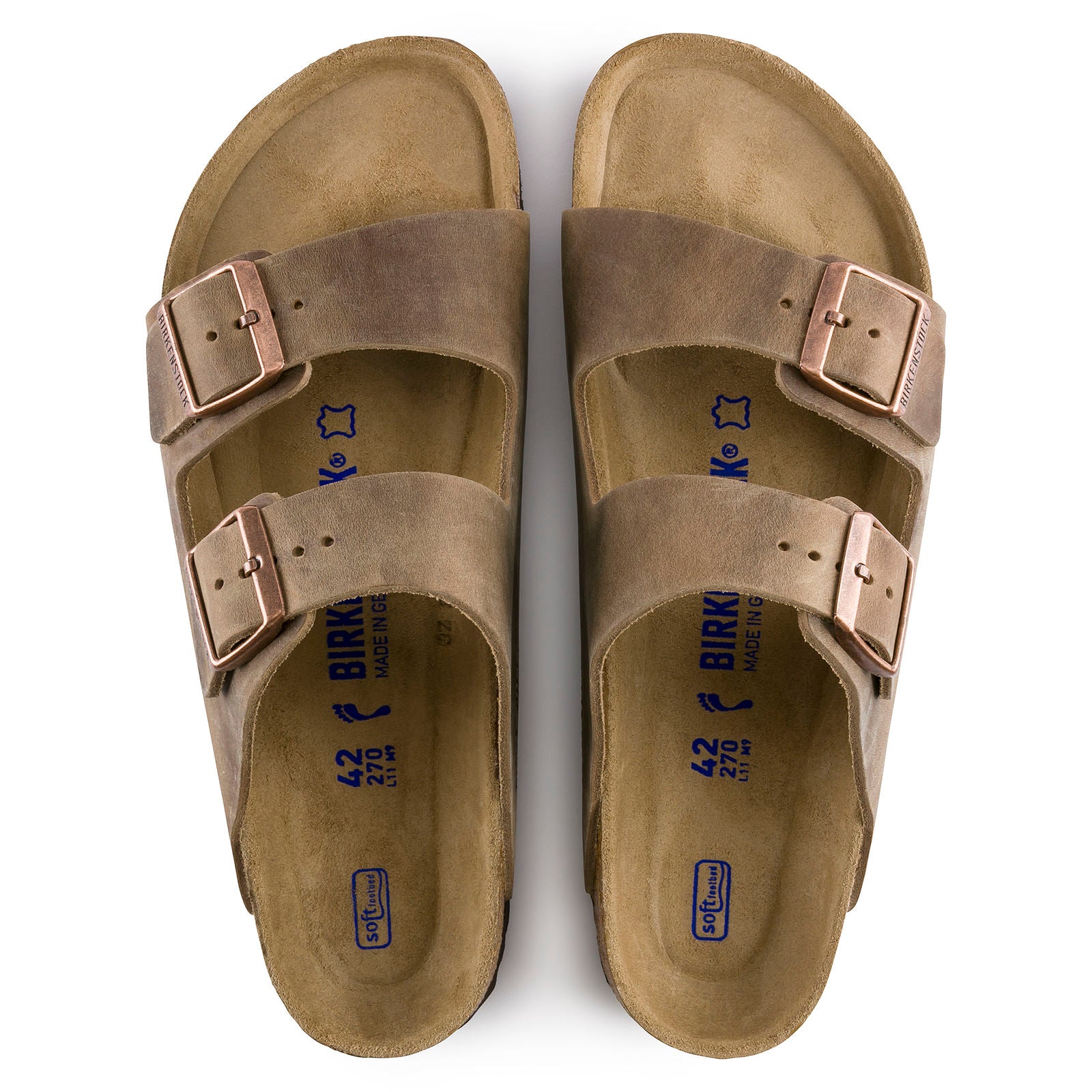 BIRKENSTOCK ARIZONA SOFT FOOTBED LEATHER | TOBACCO BROWN