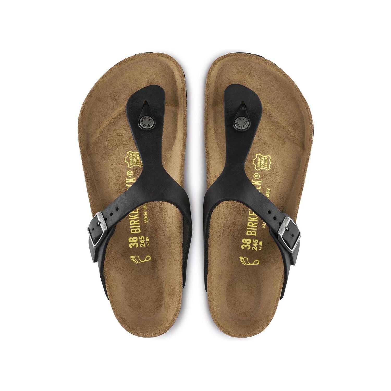 BIRKENSTOCK GIZEH LEATHER | BLACK