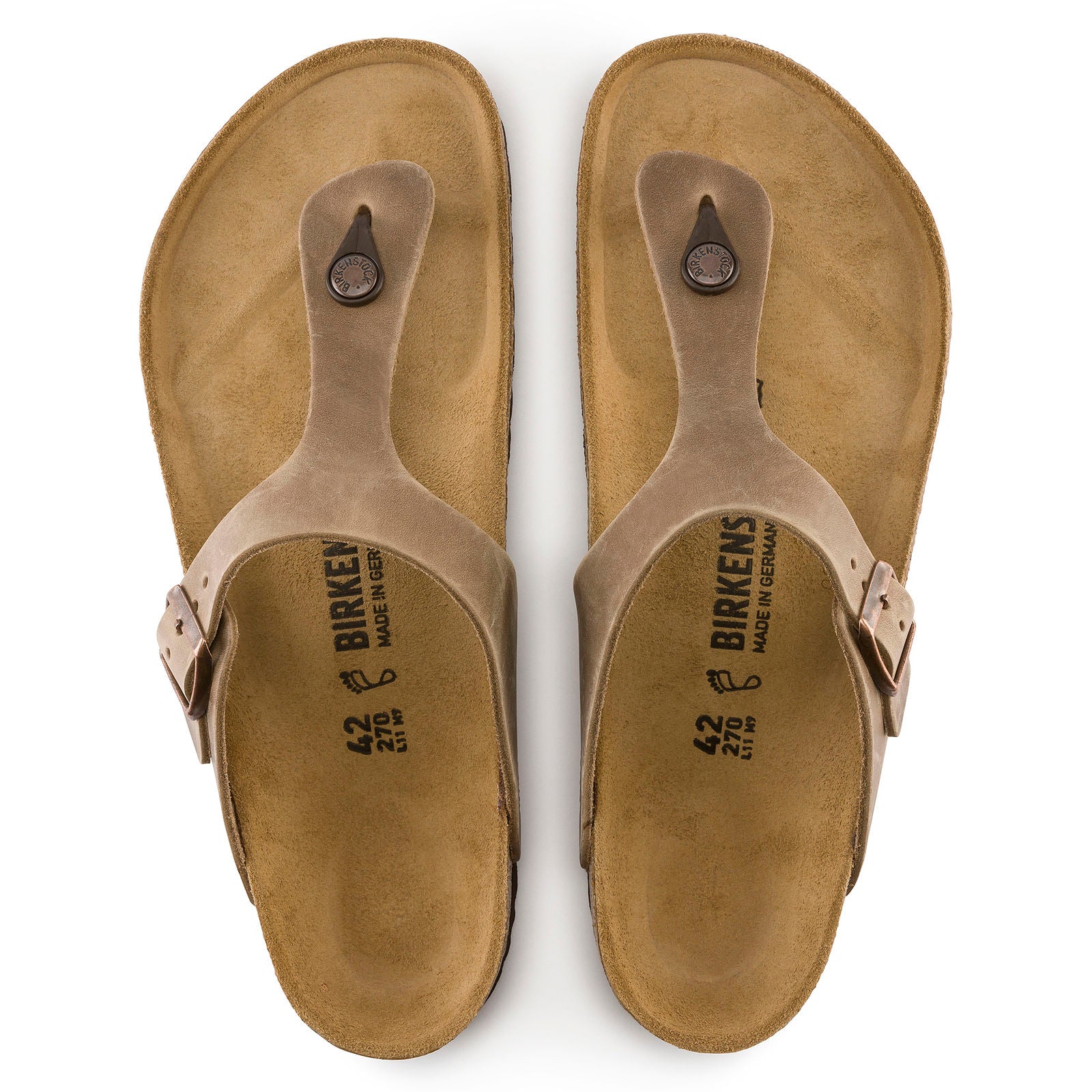 BIRKENSTOCK GIZEH LEATHER | TOBACCO BROWN