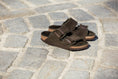 Load image into Gallery viewer, BIRKENSTOCK ARIZONA SHEARLING SUEDE LEATHER | MOCHA