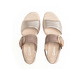 Load image into Gallery viewer, GABOR BUCKLE WEDGE SANDAL | PEWTER