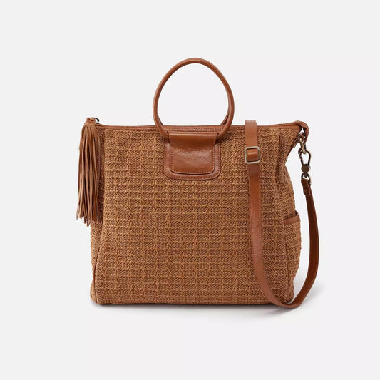HOBO SHEILA LARGE SATCHEL | RAFFIA