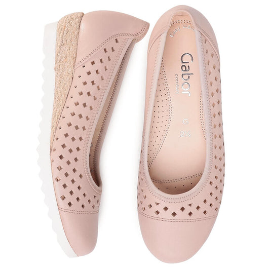 GABOR BALLET WEDGE | ROSE
