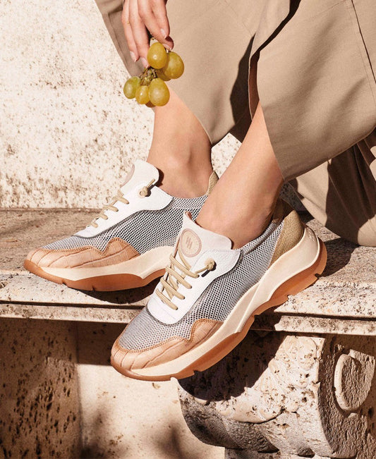 HISPANITAS ANDES MESH RUNNER | DESERT/WHITE