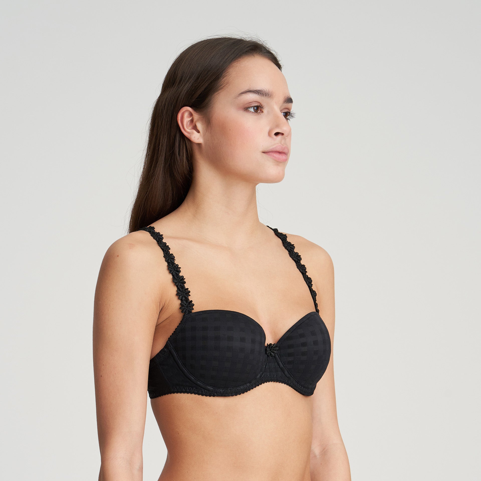 MARIE JO AVERO PADDED BALCONY | BLACK