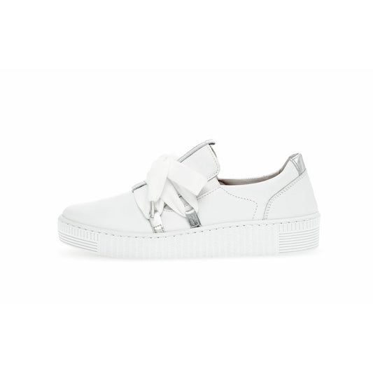 GABOR SLIP ON SNEAKER LEATHER | WHITE