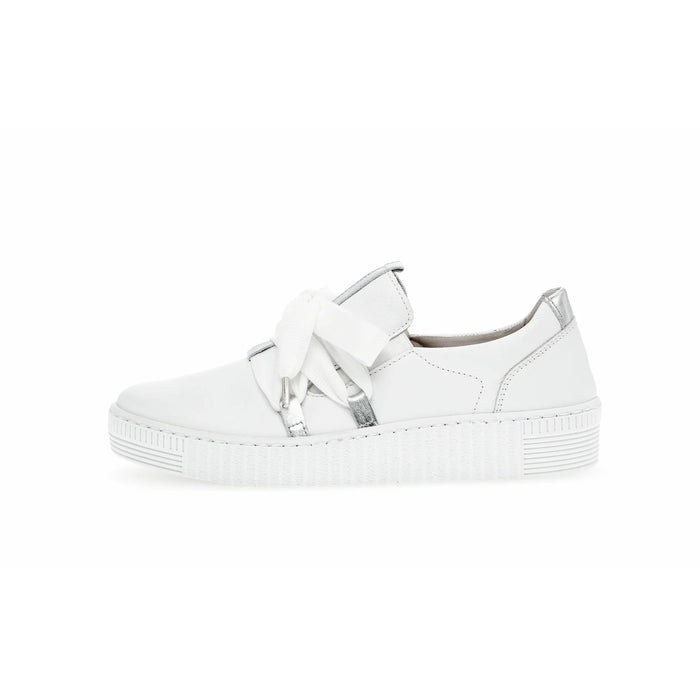 GABOR SLIP ON SNEAKER LEATHER | WHITE