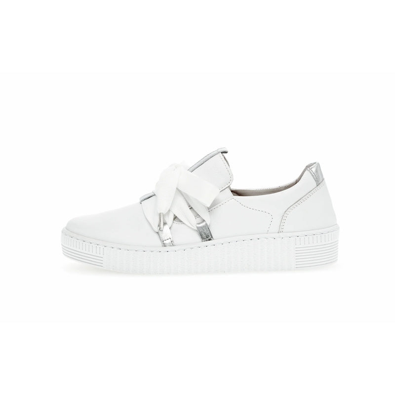 GABOR SLIP ON SNEAKER LEATHER | WHITE