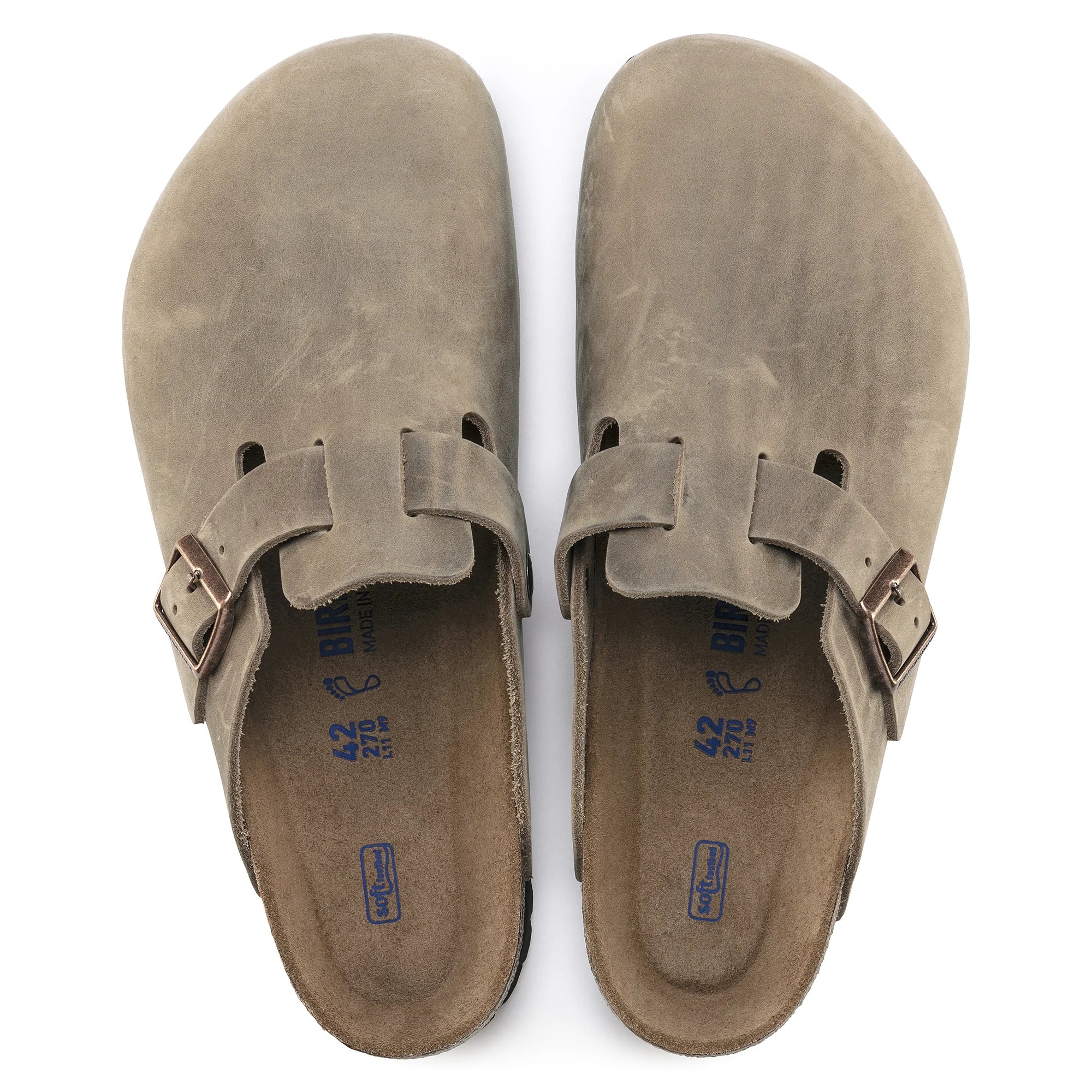 BIRKENSTOCK BOSTON SOFT FOOTBED LEATHER | TOBACCO