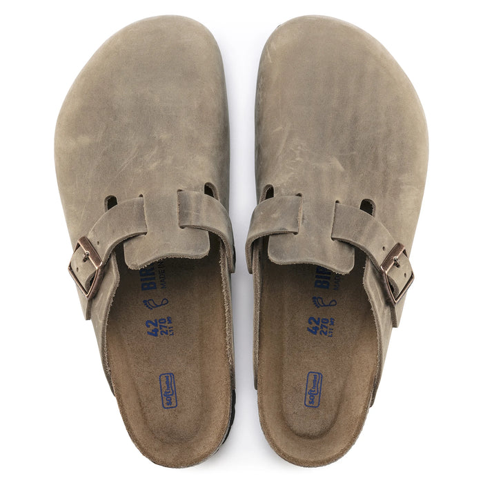 BIRKENSTOCK BOSTON SOFT FOOTBED LEATHER | TOBACCO