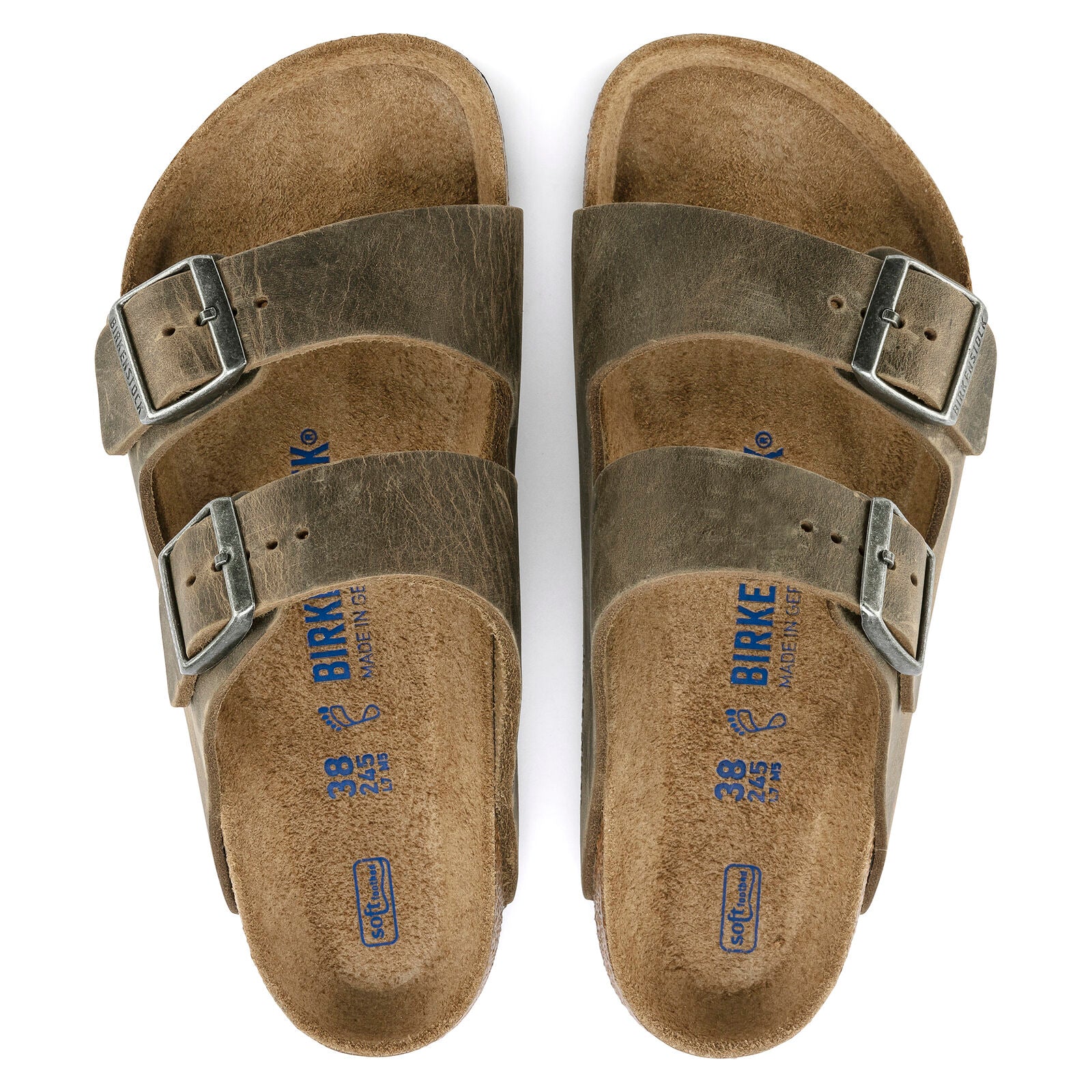 BIRKENSTOCK ARIZONA SOFT FOOTBED LEATHER | FADED KHAKI