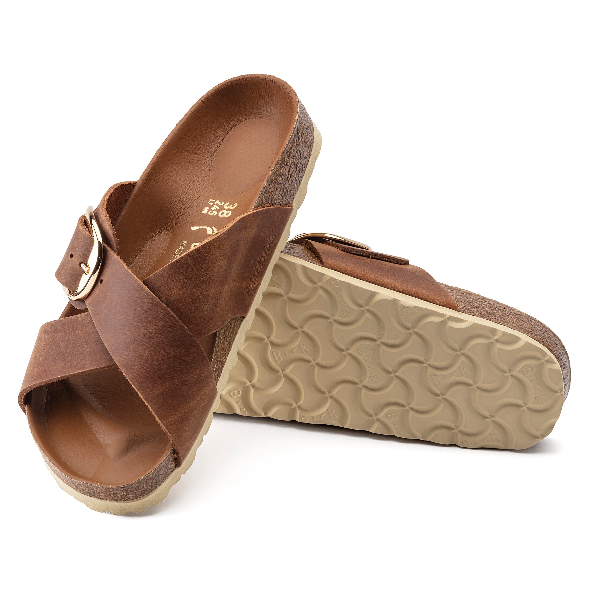 BIRKENSTOCK SIENA BIG BUCKLE | COGNAC