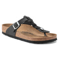 Load image into Gallery viewer, BIRKENSTOCK GIZEH BRAID LEATHER | BLACK
